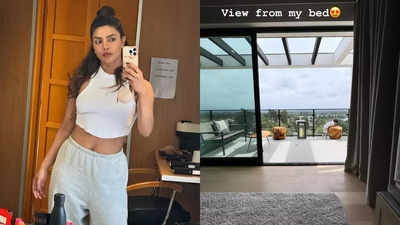 Priyanka Chopra shares her ‘view from bed’ and it gives us a glimpse of her adorable munchkin Malti - See photo