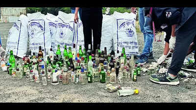 Discarded condoms, booze bottles spoil serene surroundings of Sonegaon Amrai