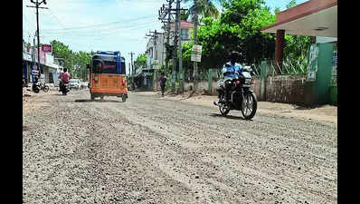 Work commences to redevelop Khajamalai Main Road in Trichy