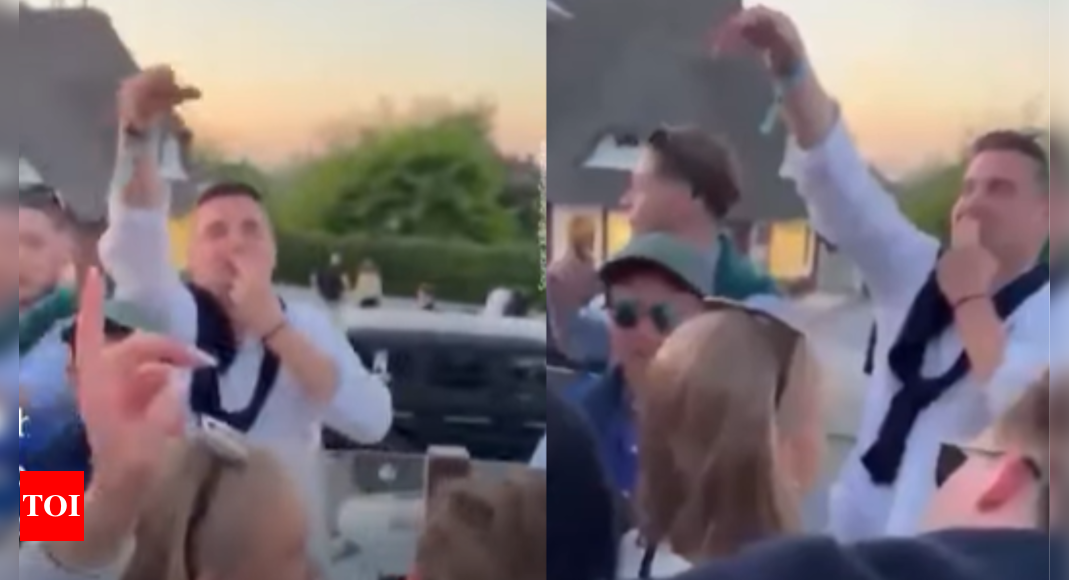 ‘Foreigners out’: Outrage over footage of people singing Nazi slogan at party in Germany – Times of India