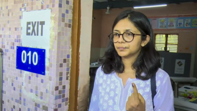 'Women's participation in politics very important': AAP MP Swati Maliwal after casting vote in Delhi