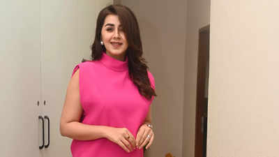 Nikki Galrani was pretty in pink at the opening of Nails n Beyond at Phoenix Marketcity in Chennai