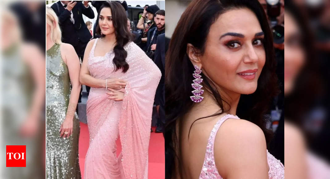 Preity Zinta’s sari outing at Cannes is a hit!