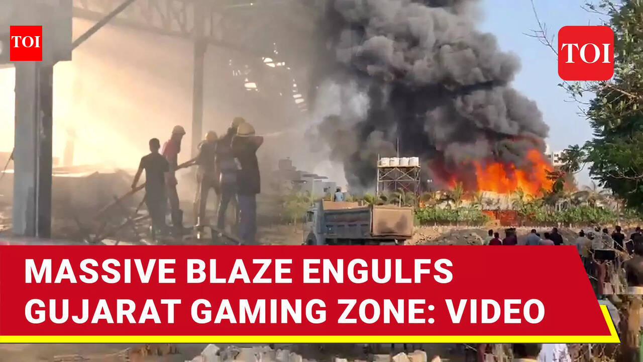 Massive Fire Breaks Out At Game Zone In Gujarat’s Rajkot; Dozens ...