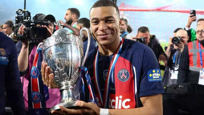 Paris Saint-Germain win French Cup final on Kylian Mbappe's farewell appearance