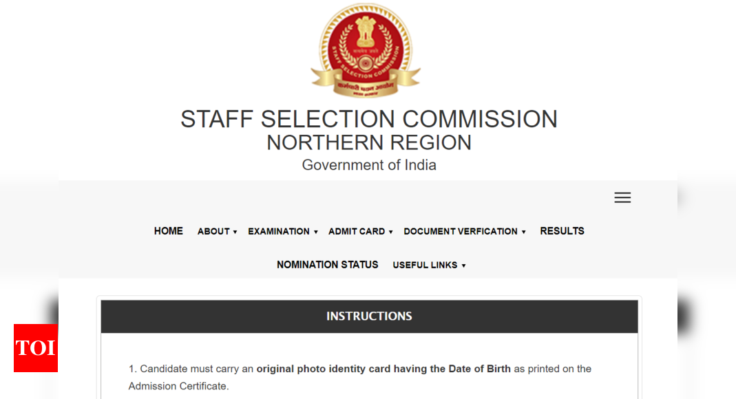 SSC Junior Engineer (JE) Admit Card 2024 released for Paper 1 various regions, exam from June 5: Direct links to download