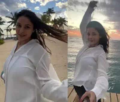 Shehnaaz Gill grooves to 'Aye udi udi' as she enjoys holiday in Mauritius