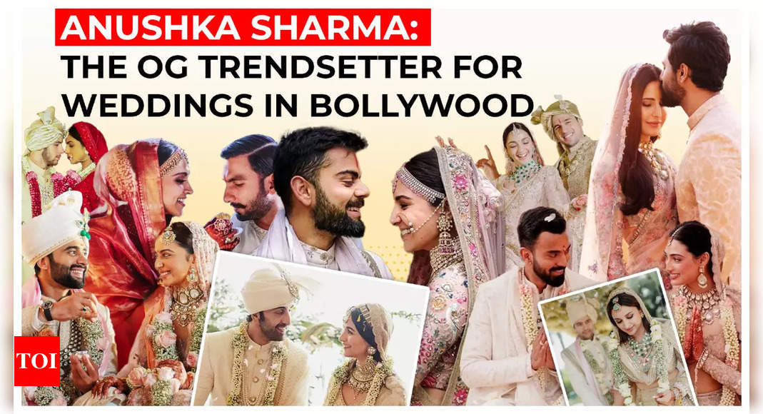 Deepika Padukone-Ranveer Singh, Priyanka Chopra-Nick Jonas, Kiara Advani-Sidharth Malhotra: How Anushka Sharma-Virat Kohli became the OG trendsetters for weddings in Bollywood | – Times of India