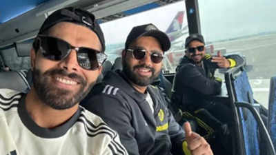 Rohit Sharma shares selfie with Jadeja as first batch of India players arrive in New York