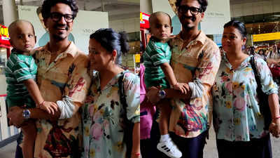 Bharti Singh and Haarsh Limbachiyaa compare their son Gola to Akshay Kumar after his mundan; here’s why