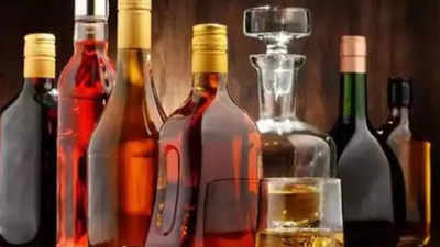 11 liquor bottles seized from shop