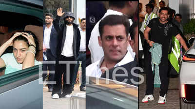 Salman Khan, Ranveer Singh, MS Dhoni: Celebs spotted at the airport as they fly to Italy for Anant Ambani, Radhika Merchant's pre-wedding festivities - PICS inside