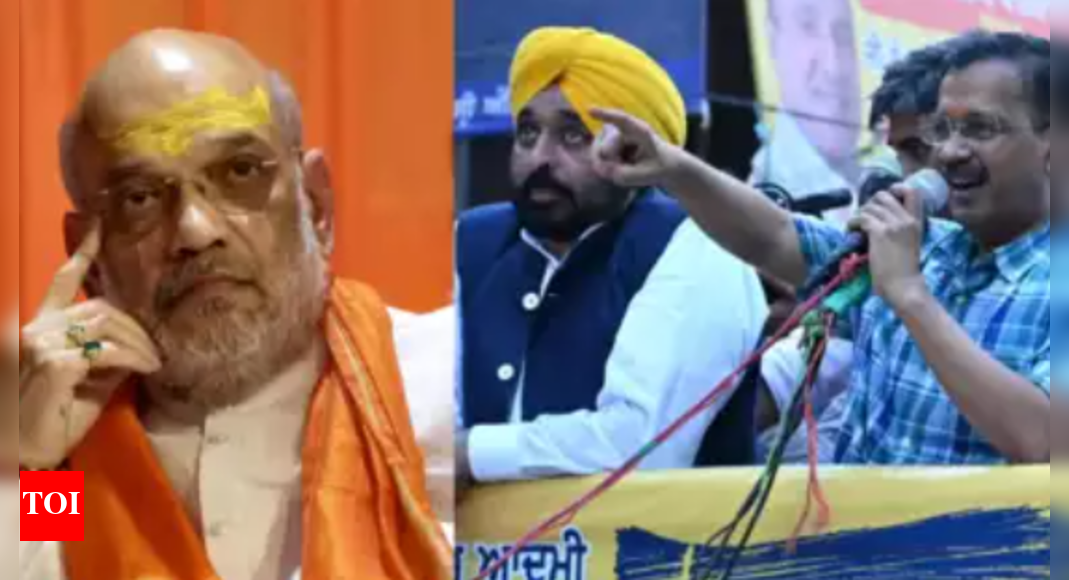 AAP accuses Union home minister Amit Shah of threatening to topple Punjab government, asks if he'll use ED | Chandigarh News - Vimarsana News