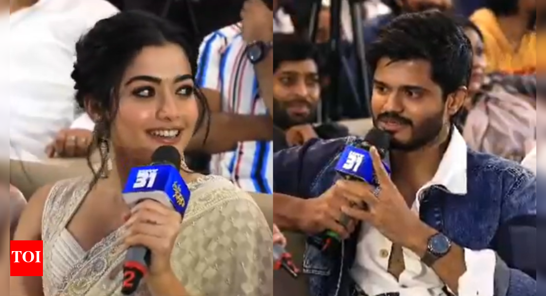 Rashmika Mandanna blushes when asked about her favorite co-star; Watch the viral clip | - Vimarsana News