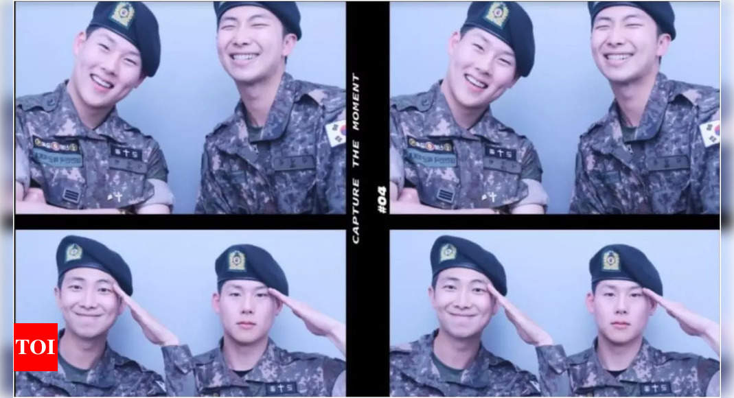 BTS RM and MONSTA X’s Joohoney share military reunion photos on Instagram |