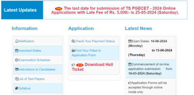 TS PGECET hall ticket 2024 out: Here's the direct link to download
