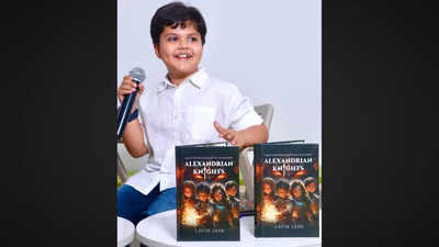 Eight-year-old Lavik Jain authors his debut book ‘Alexandrian Knights’