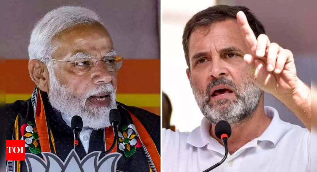 On PM's 'sent by God' comment, Rahul Gandhi says 'Modi has been sent to help Adani not poor' | India News – Times of India