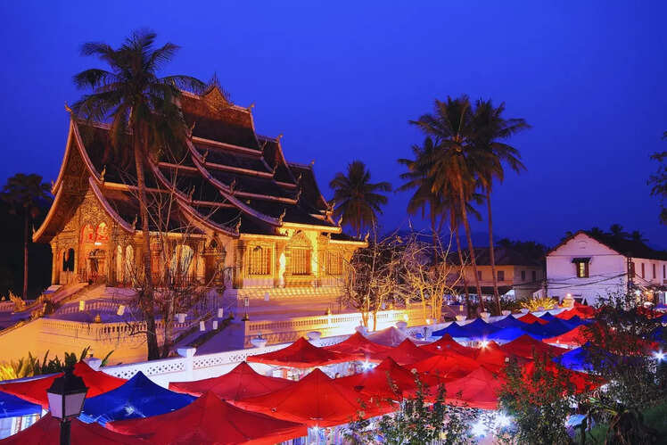 Luang Prabang Night Market in Luang Prabang, Laos