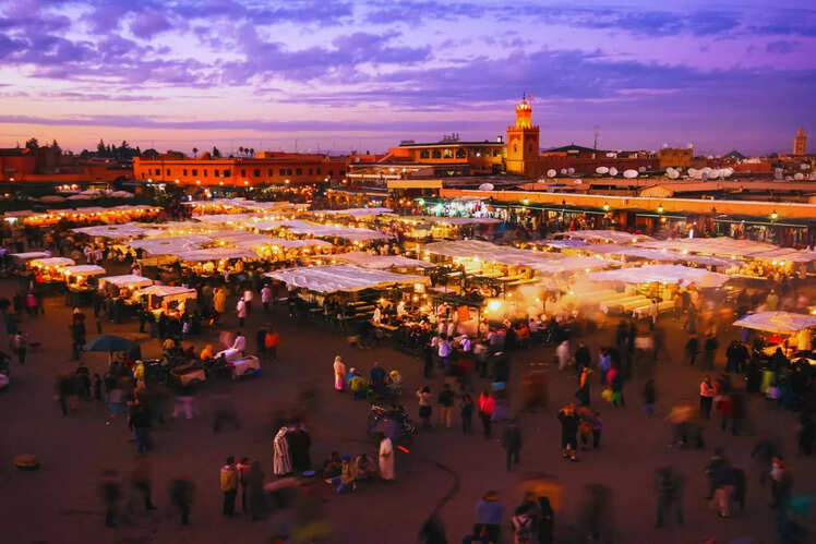 Marrakech Night Market in Marrakech, Morocco