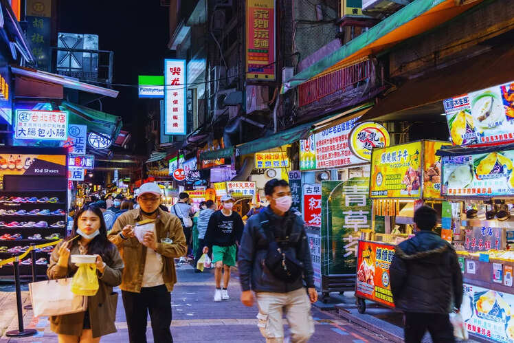 Shilin Night Market in Taipei, Taiwan