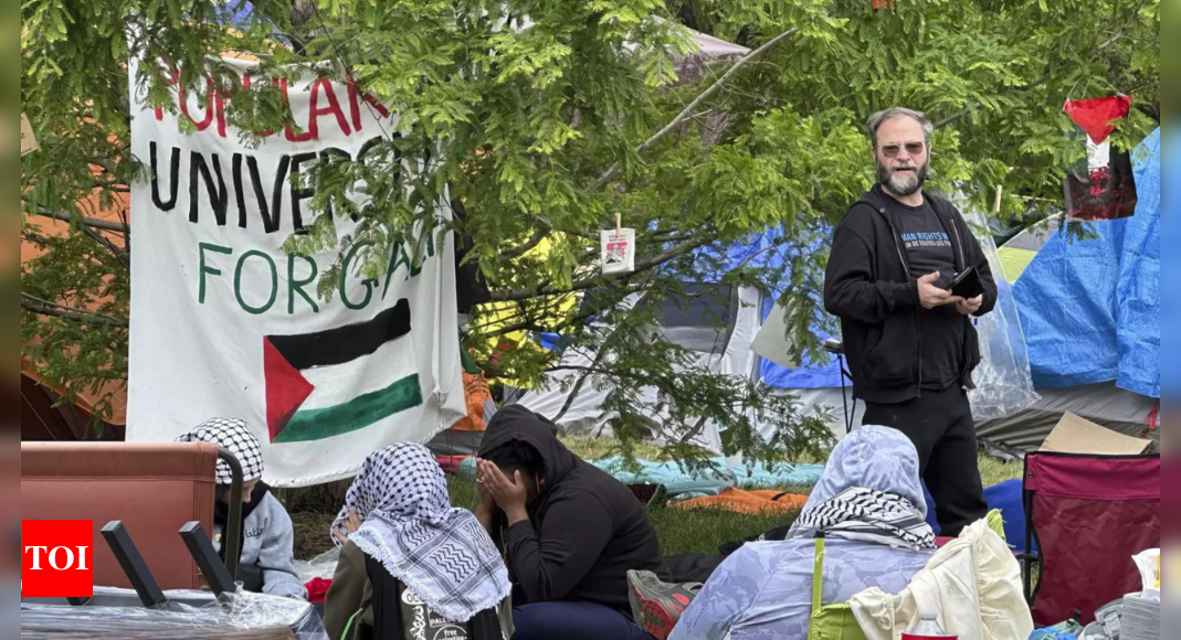 College in Detroit suspends in-person classes because of pro-Palestinian camp – Times of India