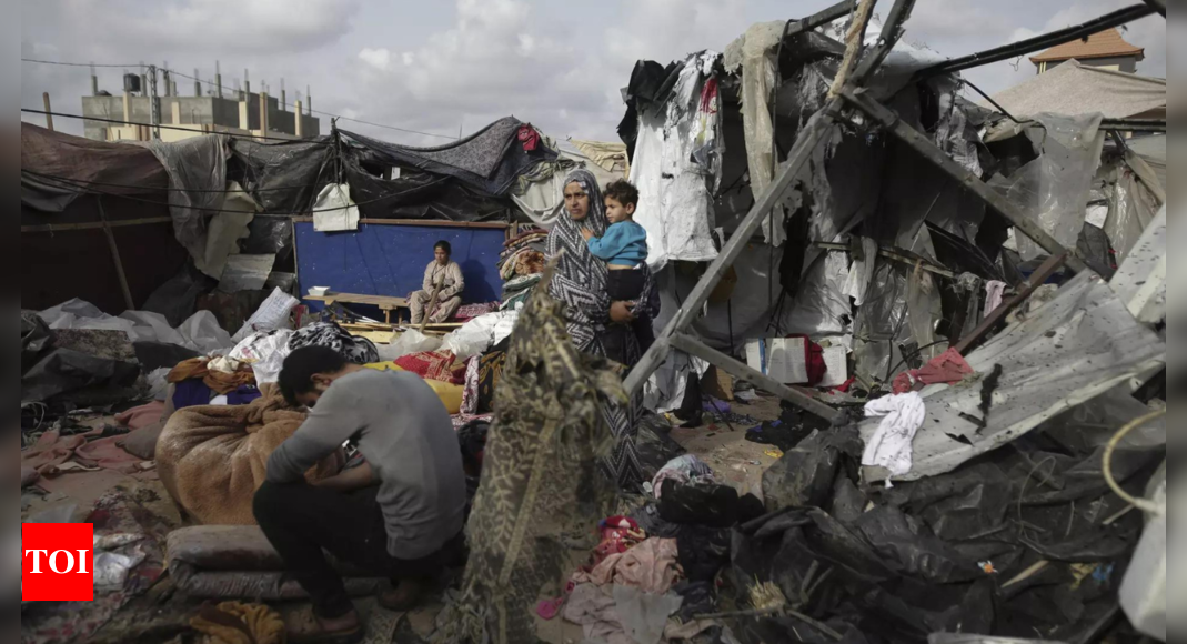 ‘We have nothing.’ As Israel attacks Rafah, Palestinians are living in tents and searching for food – Times of India
