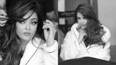 Netizens react as Aishwarya Rai Bachchan sets the internet on fire with BTS pictures from Cannes in a robe: 'She should have gone on the red carpet like this'