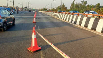 Gurgaon: Part of Hero Honda Chowk flyover ‘sinks’, lane sealed