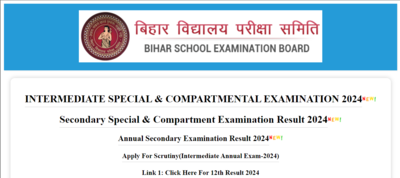 BSEB Class 10, 12 Special, Compartmental results 2024 declared at results.biharboardonline.com: Direct links here