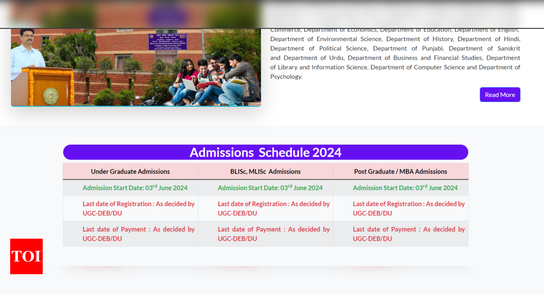 Delhi University SOL UG Admission to Commence From June 3 Check Steps