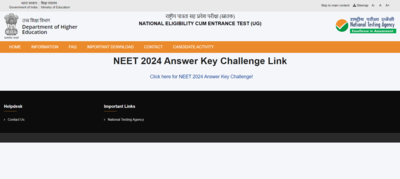 NTA releases NEET UG Answer Key 2024 at nta.ac.in: Here’s the direct link to check and steps to raise objection till 31st May