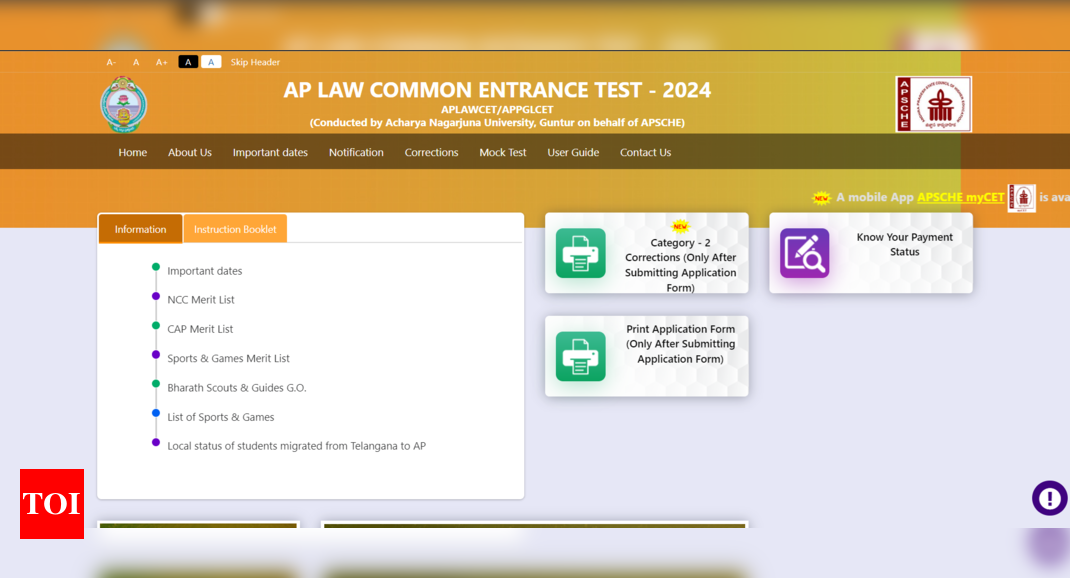 AP LAWCET 2024 application correction window open: Direct link, editable fields and more