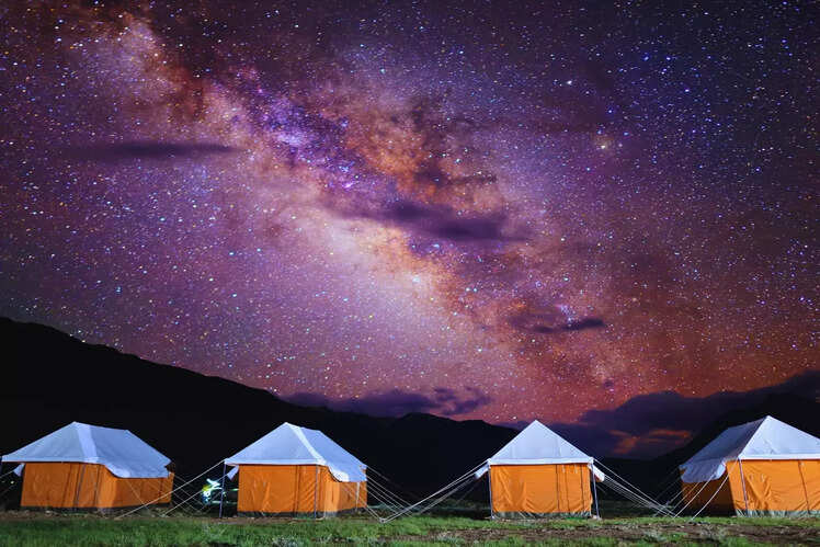 Camping under the stars