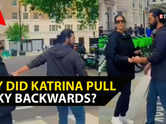 Katrina Kaif gets annoyed after noticing that a person was filming her in London; Netizens write, 'What did she do to the camera person...?'