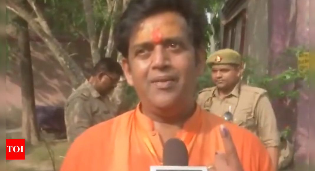 ‘We are not VIP’s..’ Gorakhpur BJP candidate Ravi Kishan queues up to cast his vote | India News