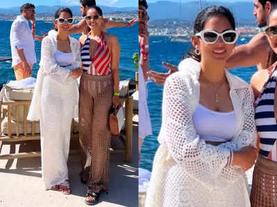 Isha Ambani's effortless elegance at Ambani family's luxury cruise celebration