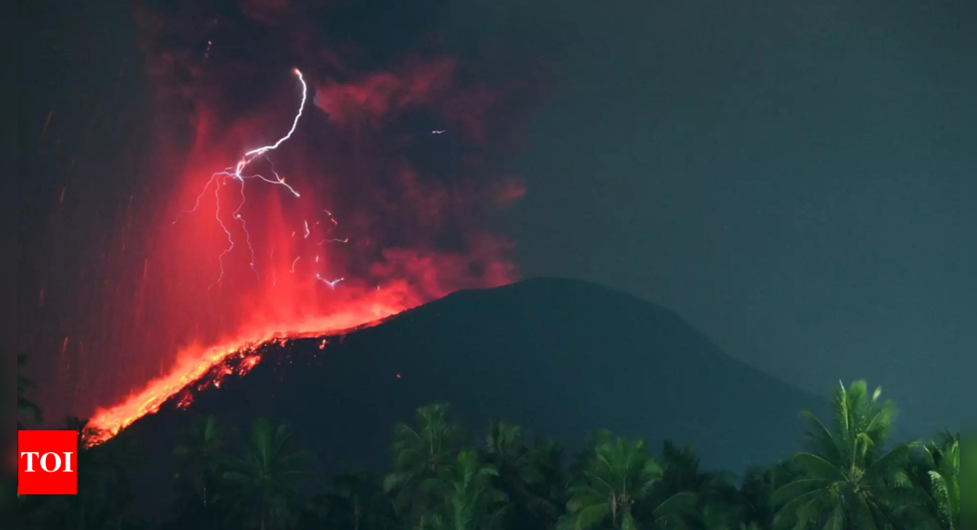 Indonesia’s Mount Ibu erupts as disaster agency warns of possible floods, cold lava flow