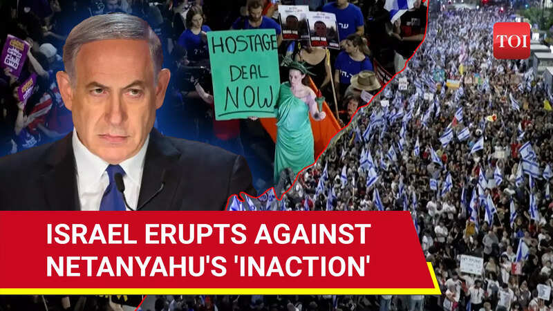 Massive Protests Rock Tel Aviv, 14 Injured as 100,000 Demand Netanyahu ...