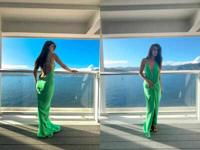 Disha Patani sets fashion goals in backless dress at Anant Ambani's lavish cruise party