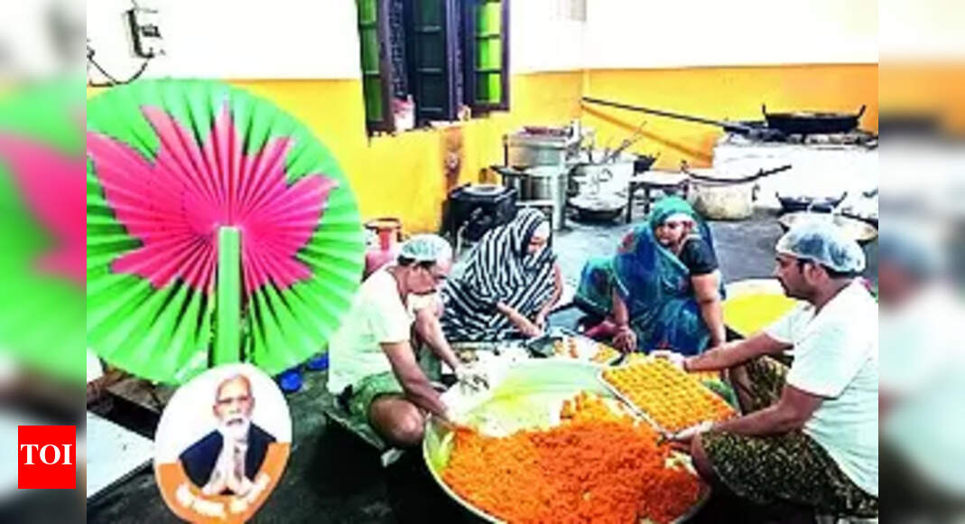 Modi Win: Kashi set to offer 250 kg 'laddus' at KV temple to celebrate Modi's win | Varanasi News - Vimarsana News