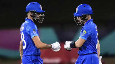 AFG vs UGA, T20 World Cup: Rahmanullah Gurbaz and Ibrahim Zadran's 154-run stand powers Afghanistan to 183/5 against Uganda