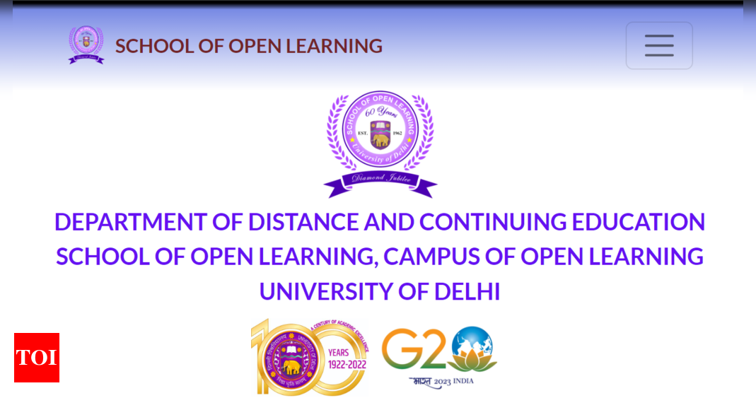 DU SOL UG admission 2024 Direct link to register here Times of India