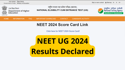 NEET UG 2024 result OUT at exams.nta.ac.in/NEET: Direct link to check here