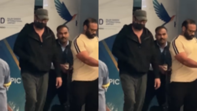 Prabhas spotted at Hyderabad airport; keeps a simple and causal look