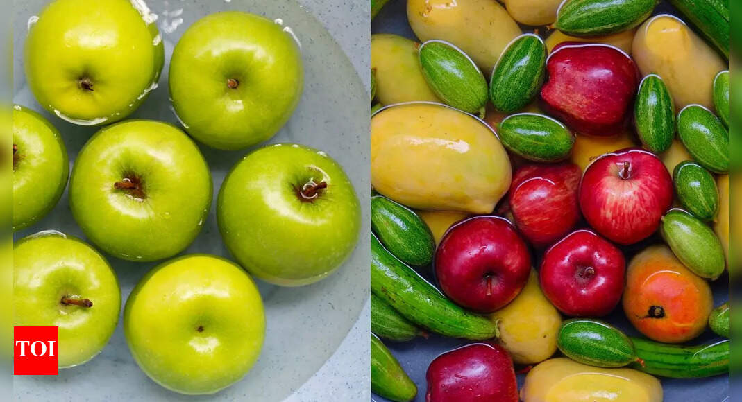 Pesticide Food Removal Practice Study shows soaking fruits and veggies