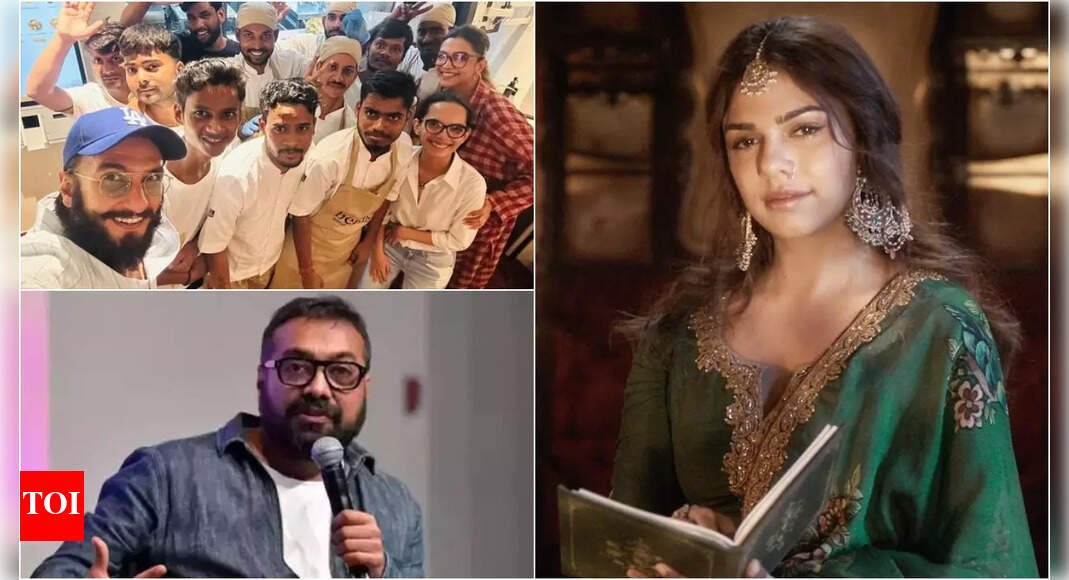 Ranveer-DP pose with staff, Sharmin breaks silence on trolling, Anurag Kashyap on battling depression: Top 5 Entertainment News of the Day | &ndash; Times of India