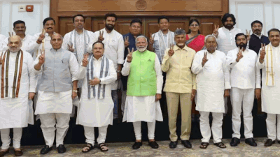 In key meetings, NDA elects PM Modi as leader, INDIA bloc says will continue the fight: Top 10 developments | India News - Times of India
