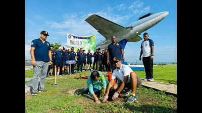 Mass tree plantation drives by Navy and Coast Guard