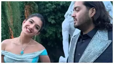 Radhika Merchant gives off major Disney Princess vibes in STUNNING blue gown for cruise party; fans call Anant Ambani Prince Charming